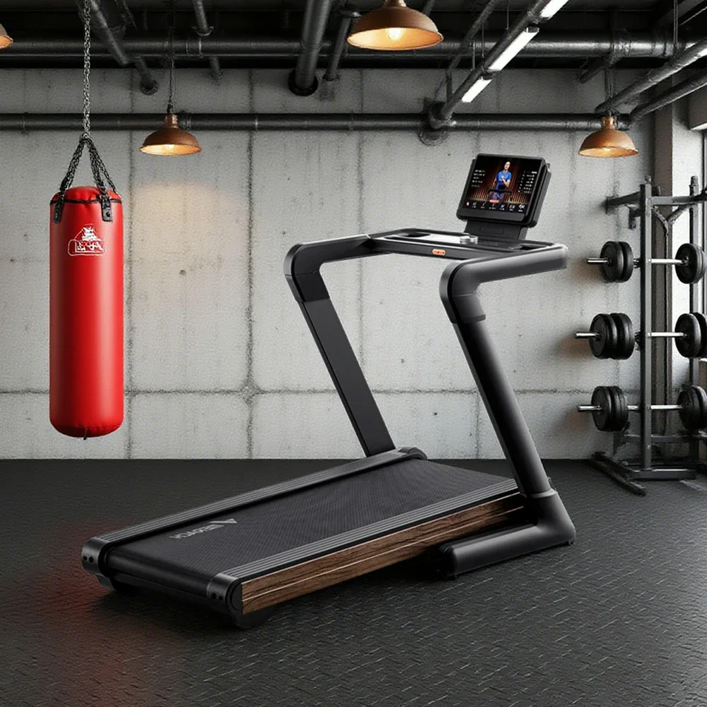 FITPRO Luxury Wood Grain Marathon Treadmill - 25-Level Incline up to 8°, 4.5HP Motor, 150kg Max Load - Image 3