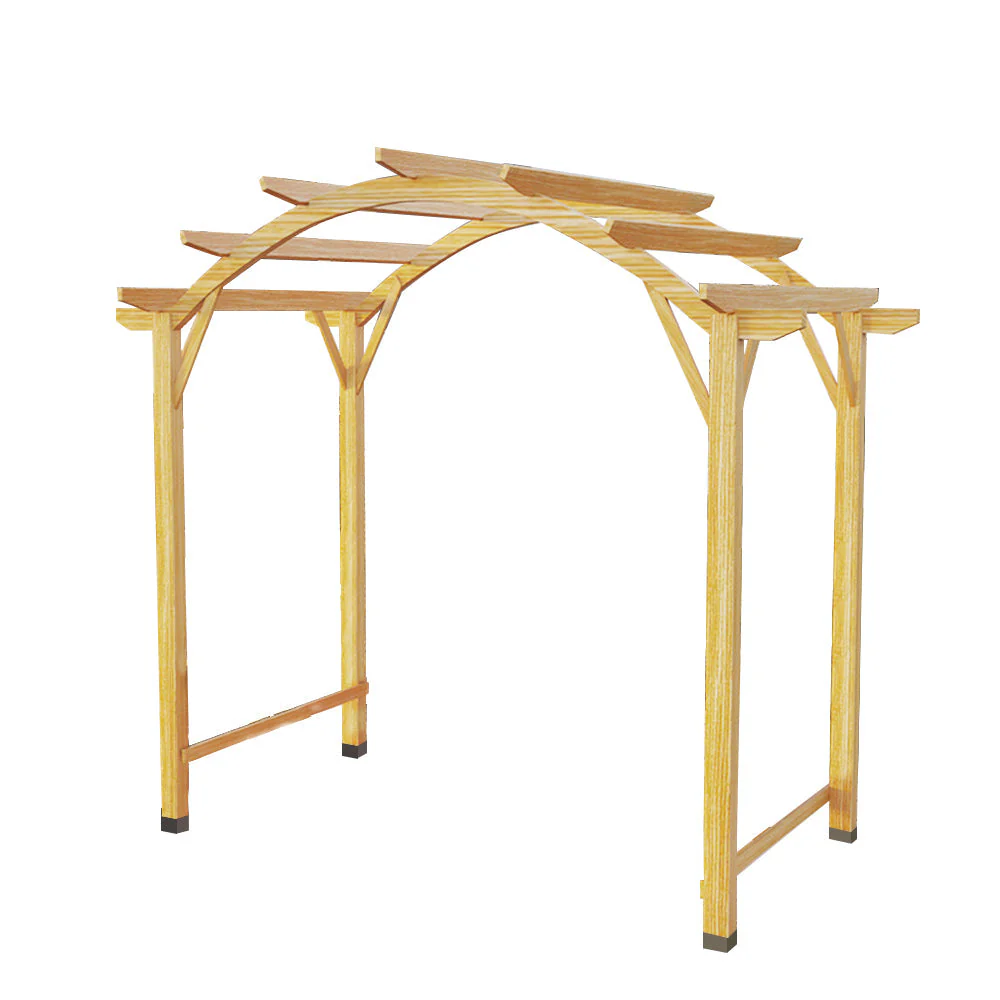 SOLARA Pine Wood Grape Arbor/Grape Arbor With Table and Chairs Set - Image 13
