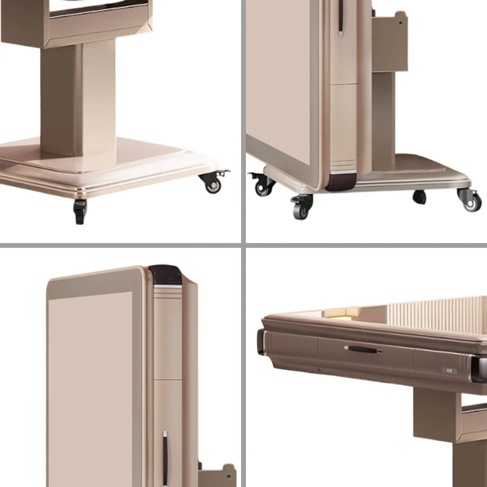 HEXJON X6 Champagne & Grey Multifunctional Automatic Mahjong Table - Image 6