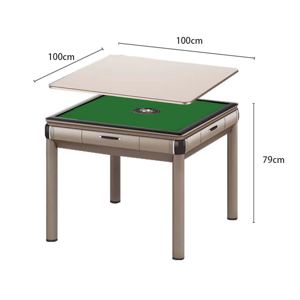 HEXJON Mute Dining Table PG/ Automatic Mahjong Table with Cover, Cup Holders, Ashtrays, Storage Boxes, and USB Charging - Image 7