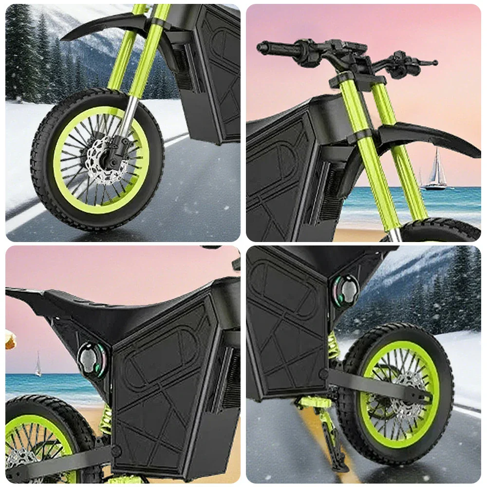 GLIDER 1500W 52V18 Lithium Battery Electric Scooter/Motorbike Cruise at 25km/h - Unlock 60km/h Speed, Dual Disc Brakes, 120kg Load - Image 8