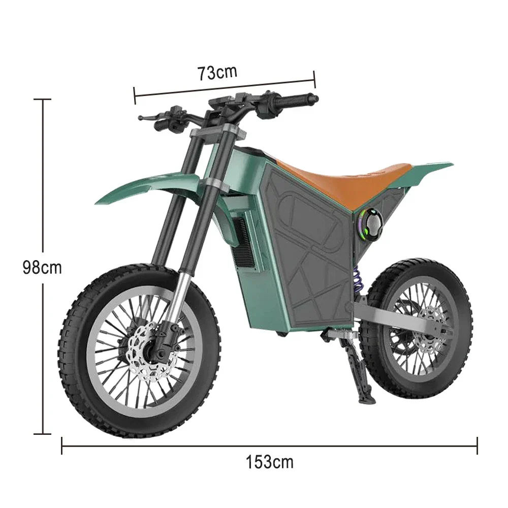 GLIDER Electric Scooter - 1500W Brushless Motor, 52V18 Lithium Battery, 60km/h Adjustable Speed, Dual Disc Brakes, 120kg Load Capacity, Side Safety Lights - Image 10