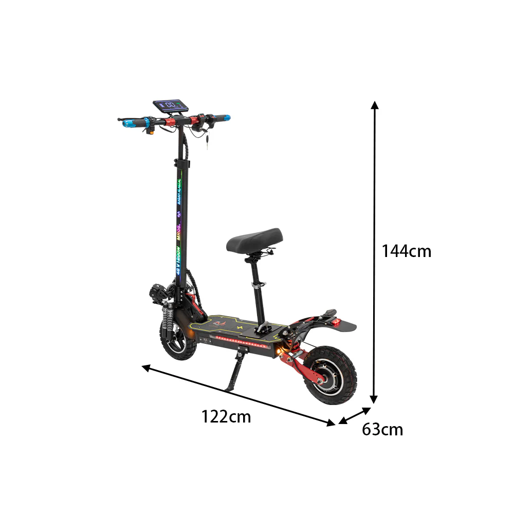 GLIDER YE 12 1200W Lithium Battery Portable Electric Scooter - Black - Image 5