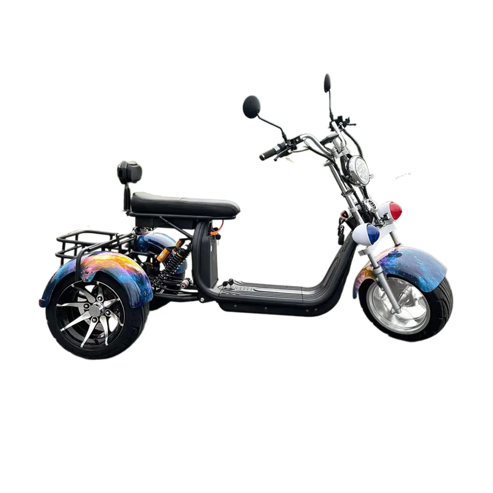 GLIDER HALLEY SC 08 1000W 60V 12-20AH  Lithium Battery Three-Wheel Electric Motorbike/Motorcycle/Scooter Cruise at 25km/h - Unlock More Power (Details Inside)* - Image 3