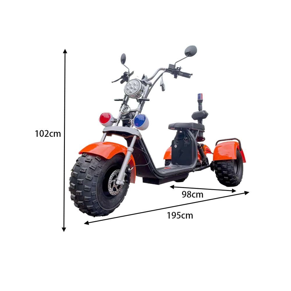 GLIDER HALLEY SC 08 1000W 60V 12-20AH  Lithium Battery Three-Wheel Electric Motorbike/Motorcycle/Scooter Cruise at 25km/h - Unlock More Power (Details Inside)* - Image 6