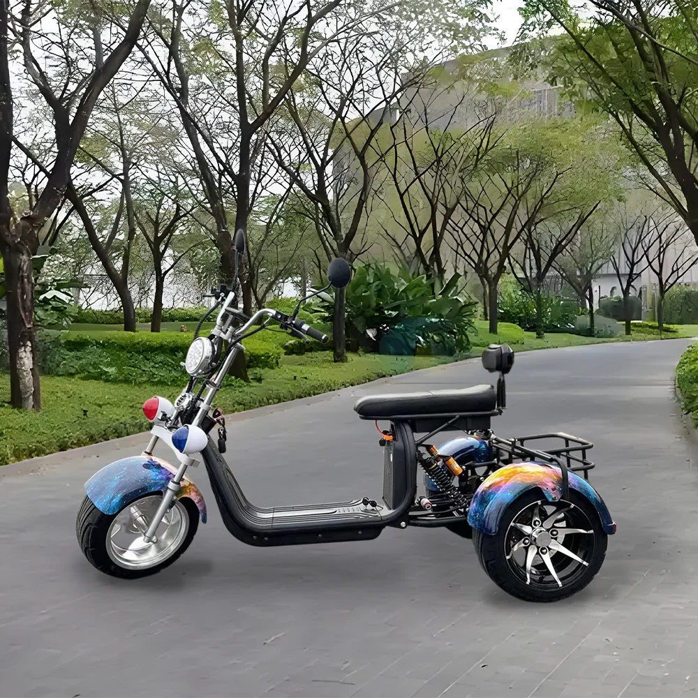 GLIDER HALLEY SC 08 1000W 60V 12-20AH  Lithium Battery Three-Wheel Electric Motorbike/Motorcycle/Scooter Cruise at 25km/h - Unlock More Power (Details Inside)* - Image 8
