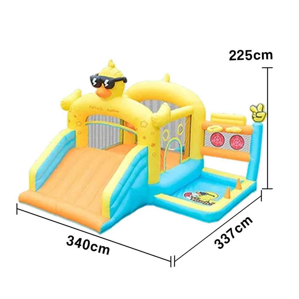 GAMEON Duck Theme Bounce House PVC Inflatable Castle with Blower for Kids Outdoor Fun Playland - Image 5