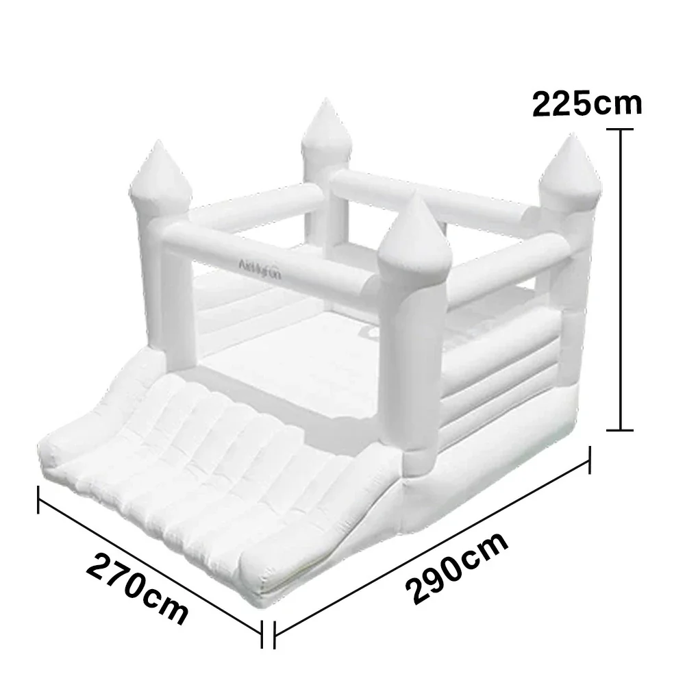 GAMEON White Rocket Style PVC Inflatable Bounce Castle with Blower for Kids Backyard Parties and Outdoor Play - Image 5
