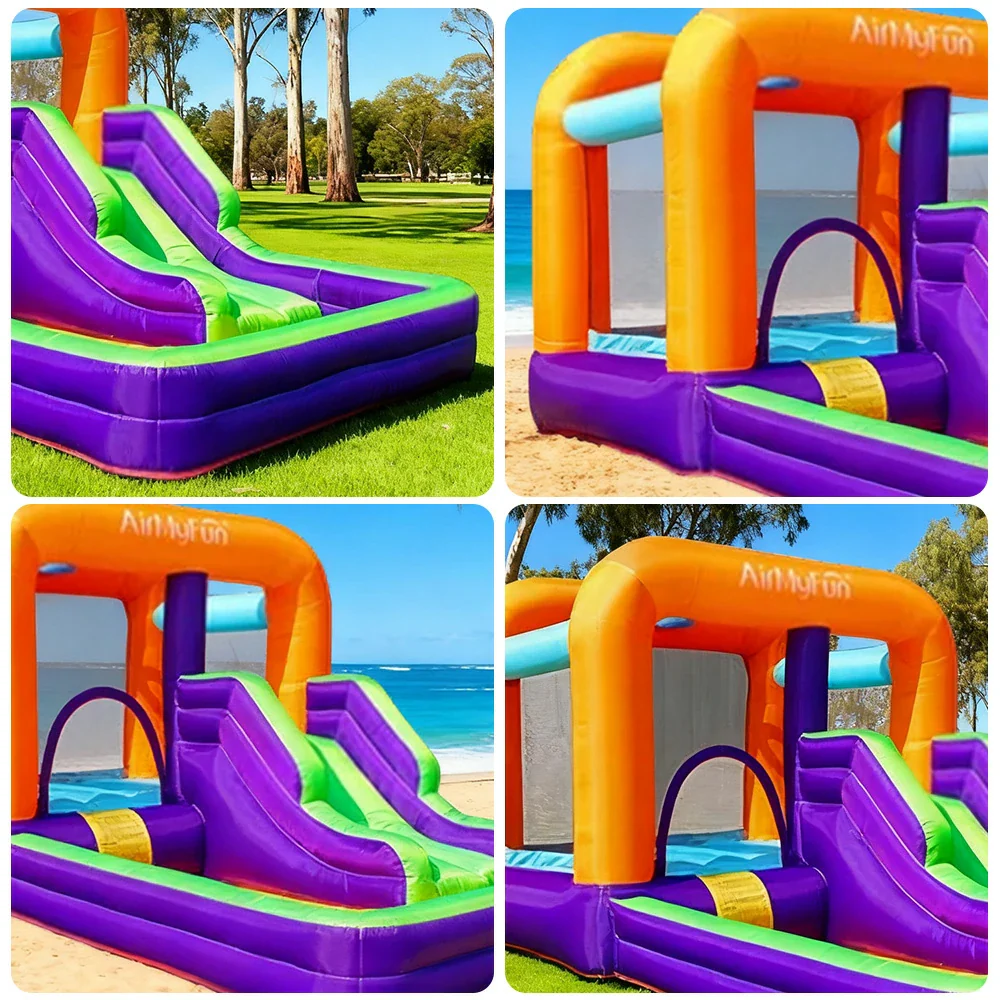 GAMEON Dual Slide Inflatable Bounce Castle PVC Design with Blower - Colorful Style - Image 3