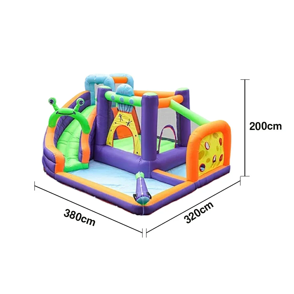 GAMEON Space Theme Inflatable Bounce Castle PVC Build with Blower - Galaxy Style Design - Image 5
