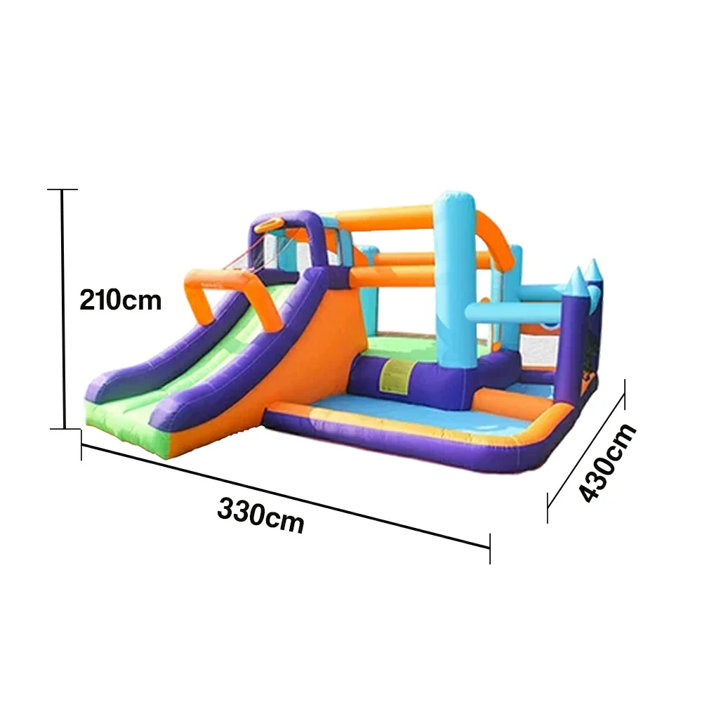 GAMEON Basketball Slide Inflatable Bounce Castle PVC Build with Blower - Multi-Play Sports Design - Image 5