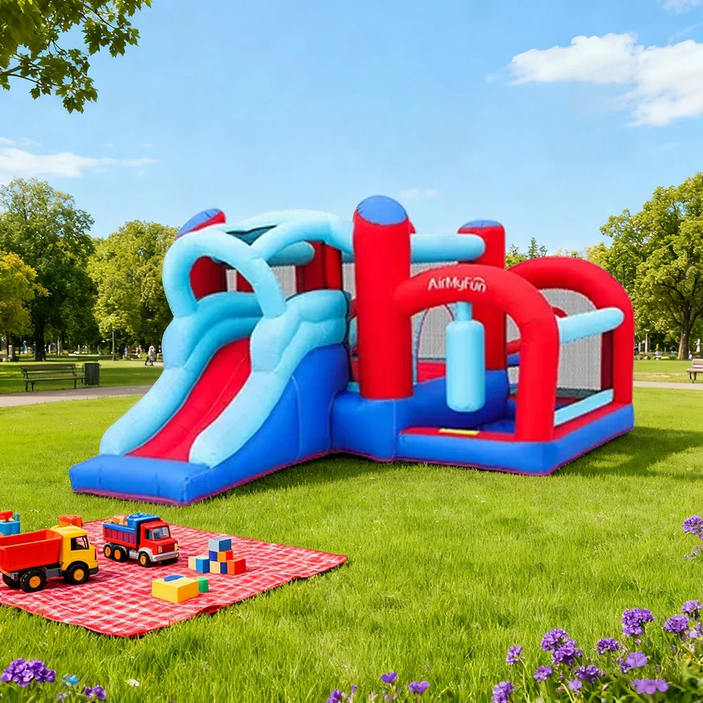 GAMEON Boxing Theme Inflatable Bounce Castle PVC Build with Blower - Action Play Design - Image 2