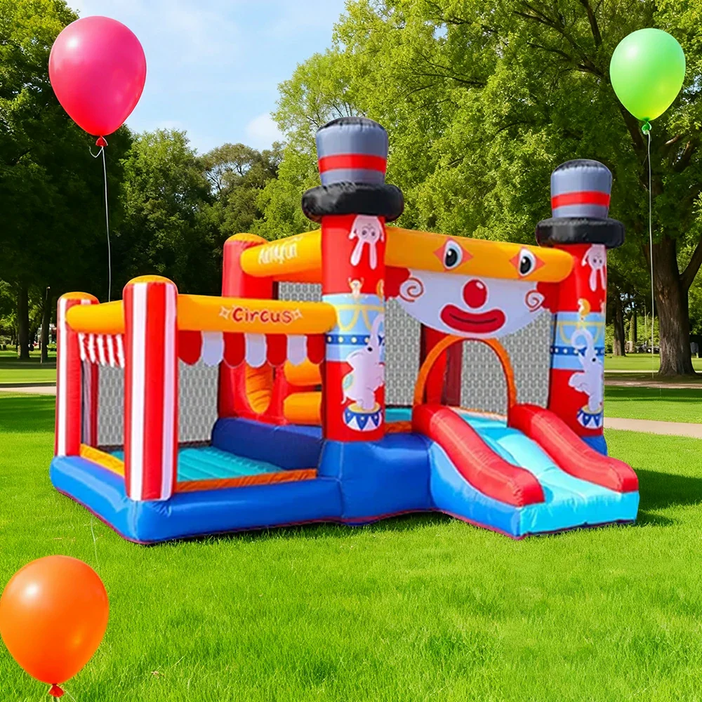 GAMEON Circus Magic Inflatable Bounce Castle PVC Build with Blower - Carnival Fun Style - Image 2