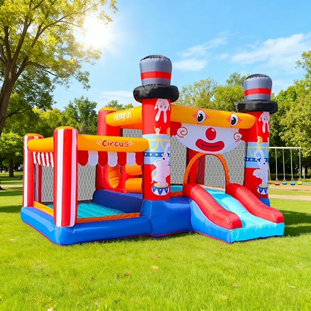 GAMEON Circus Magic Inflatable Bounce Castle PVC Build with Blower - Carnival Fun Style - Image 4