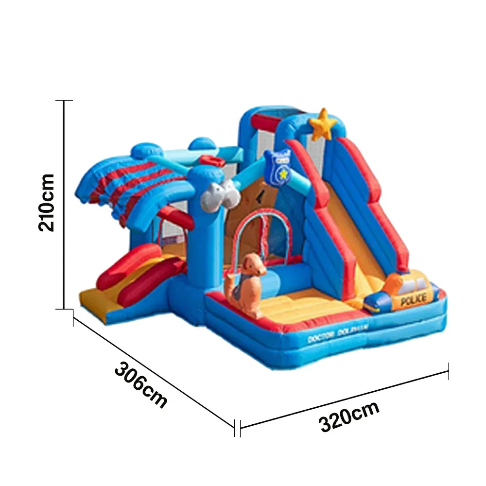 GAMEON Inflatable Bounce Castle - PVC Build with Blower, Ice Cream Castle Theme with Slide - Image 5