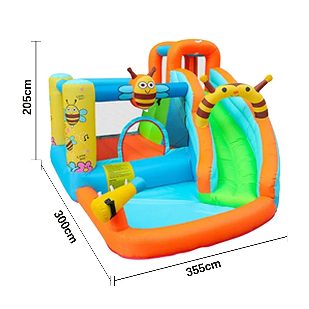 GAMEON Inflatable Bounce Castle PVC Build with Blower - Bee Theme Slide Style - Image 5