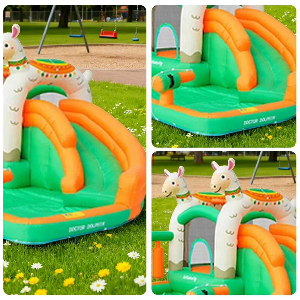GAMEON Inflatable Bounce Castle PVC Build with Blower - Little Lamb Theme Castle Style - Image 3