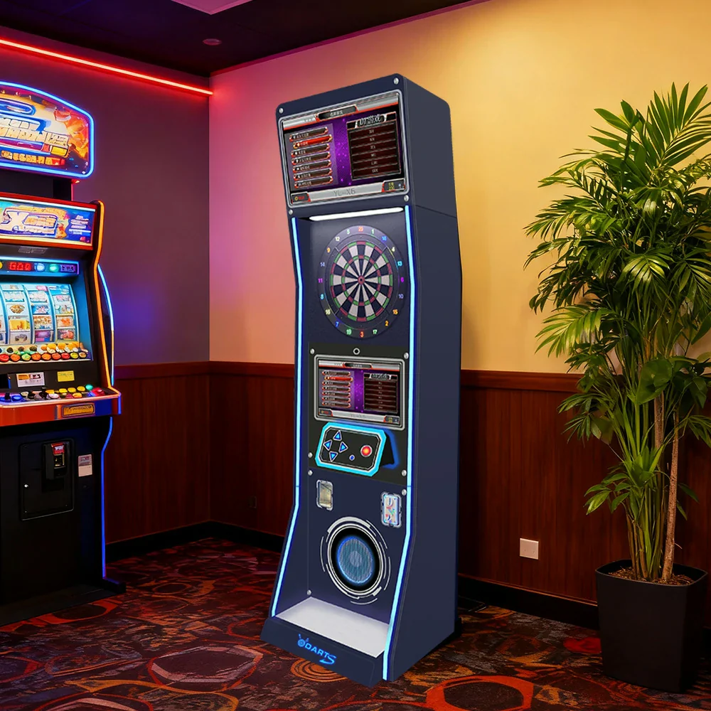 GAMEON Electronic Dart Arcade Machine Flagship Edition Aluminum & Nylon Build 15.5-Inch HD Screen LED Target Board Online Battle Connectivity - Black - Image 4