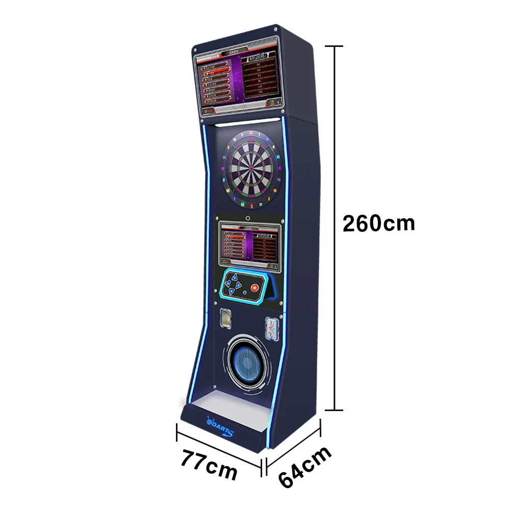 GAMEON Electronic Dart Arcade Machine Flagship Edition Aluminum & Nylon Build 15.5-Inch HD Screen LED Target Board Online Battle Connectivity - Black - Image 5