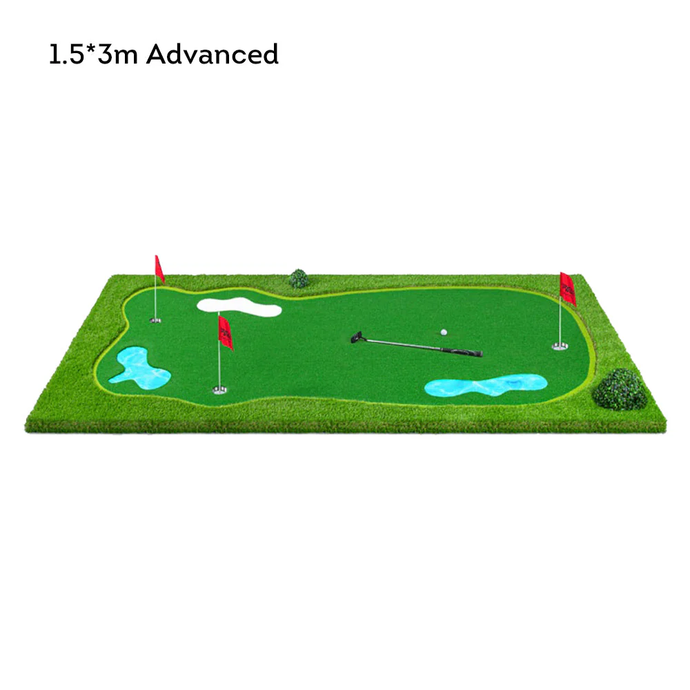 Practice Golf Putting Green Indoor/Outdoor - Green - Image 10