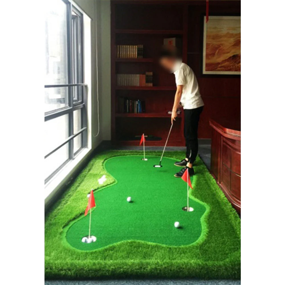 Practice Golf Putting Green Indoor/Outdoor - Green - Image 8