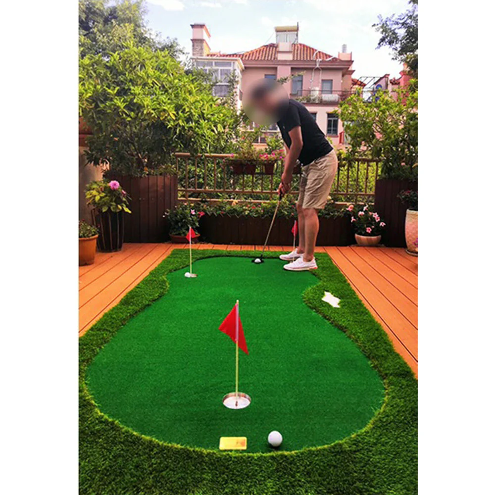 Practice Golf Putting Green Indoor/Outdoor - Green - Image 9