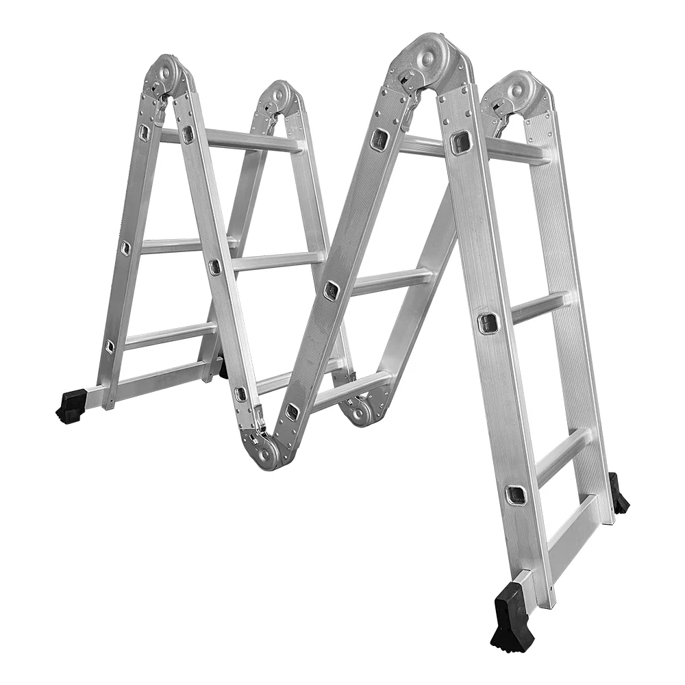 GROVIA 242-592cm Portable Multifunctional Aluminum Folding Ladder - Image 11