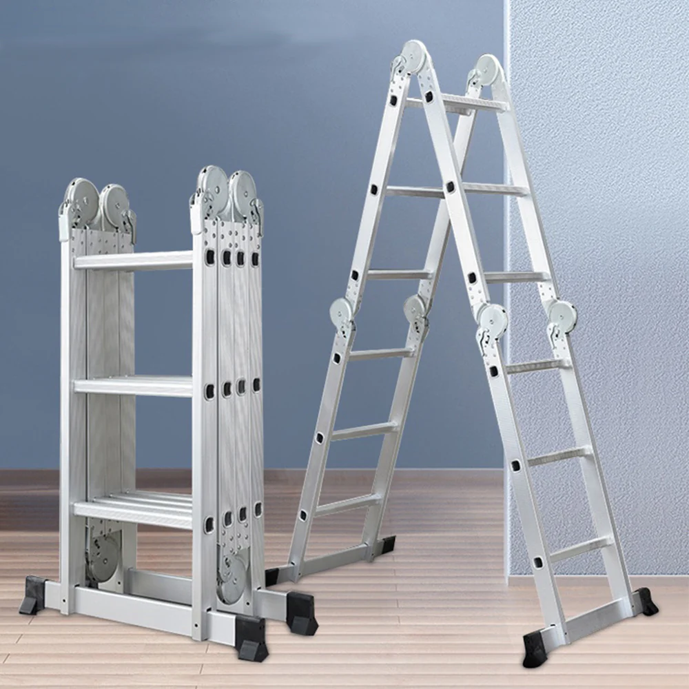 GROVIA 242-592cm Portable Multifunctional Aluminum Folding Ladder - Image 12