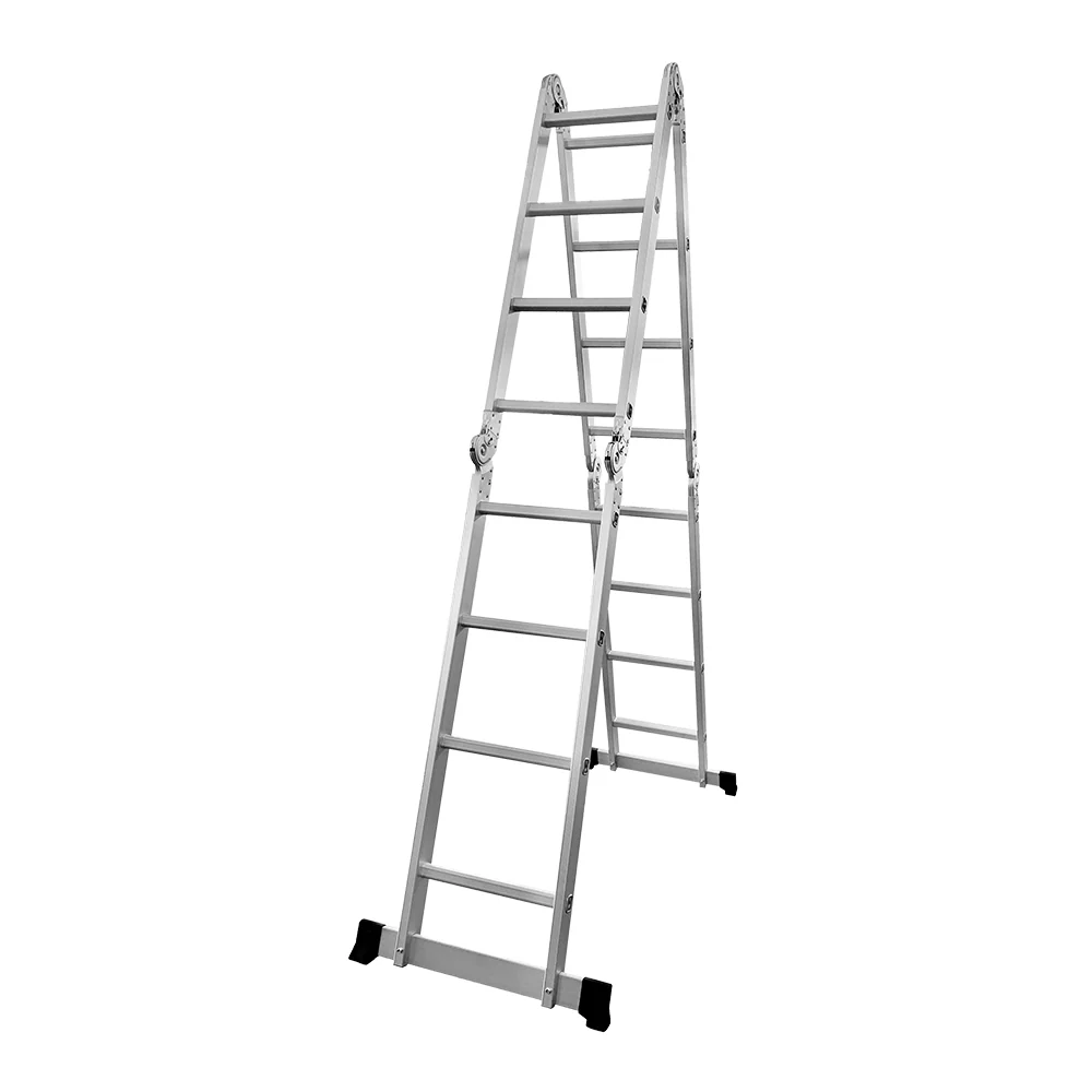 GROVIA 242-592cm Portable Multifunctional Aluminum Folding Ladder - Image 15