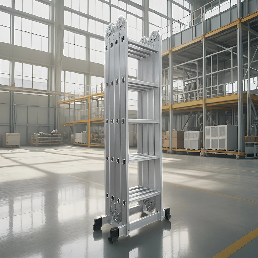 GROVIA 242-592cm Portable Multifunctional Aluminum Folding Ladder - Image 19