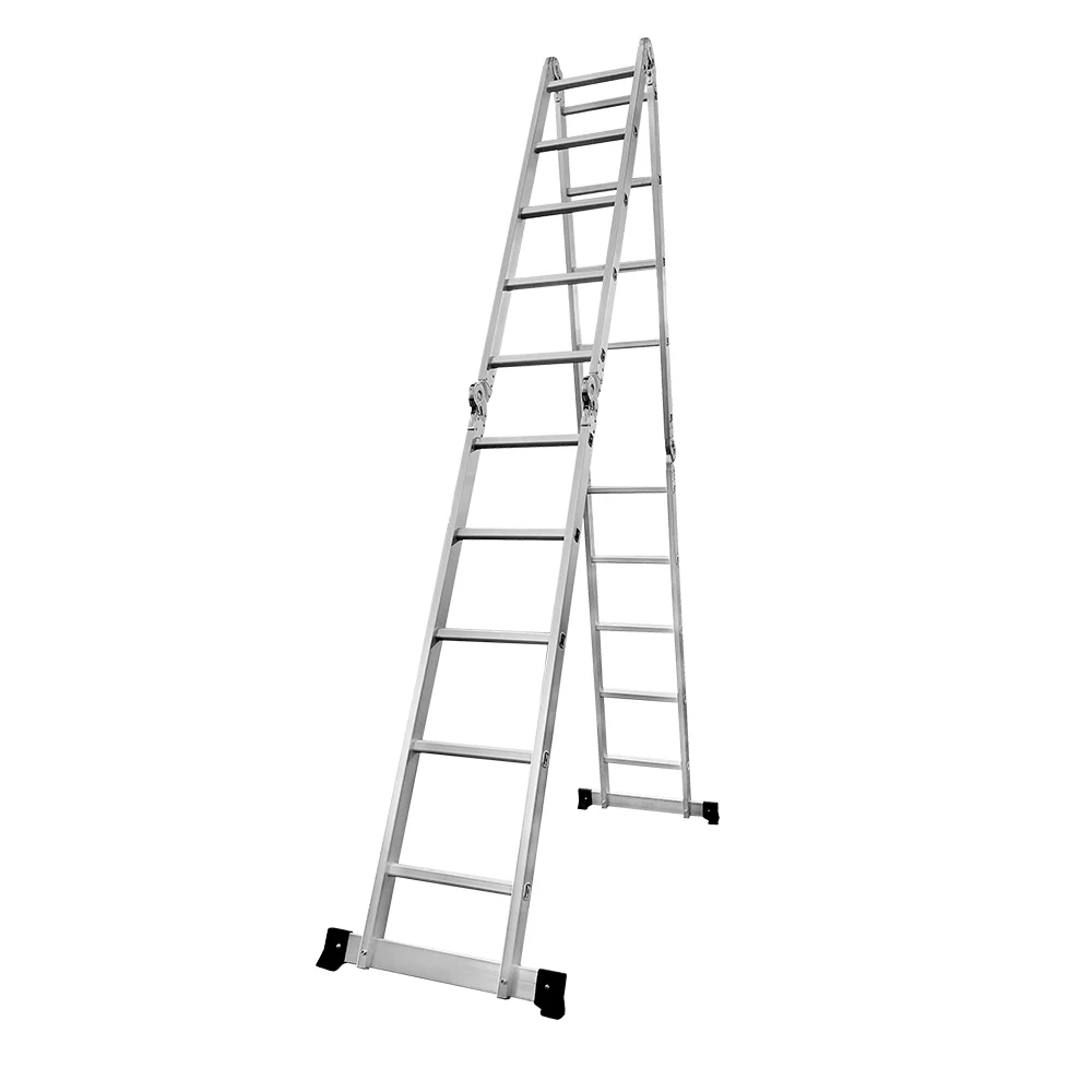 GROVIA 242-592cm Portable Multifunctional Aluminum Folding Ladder - Image 20