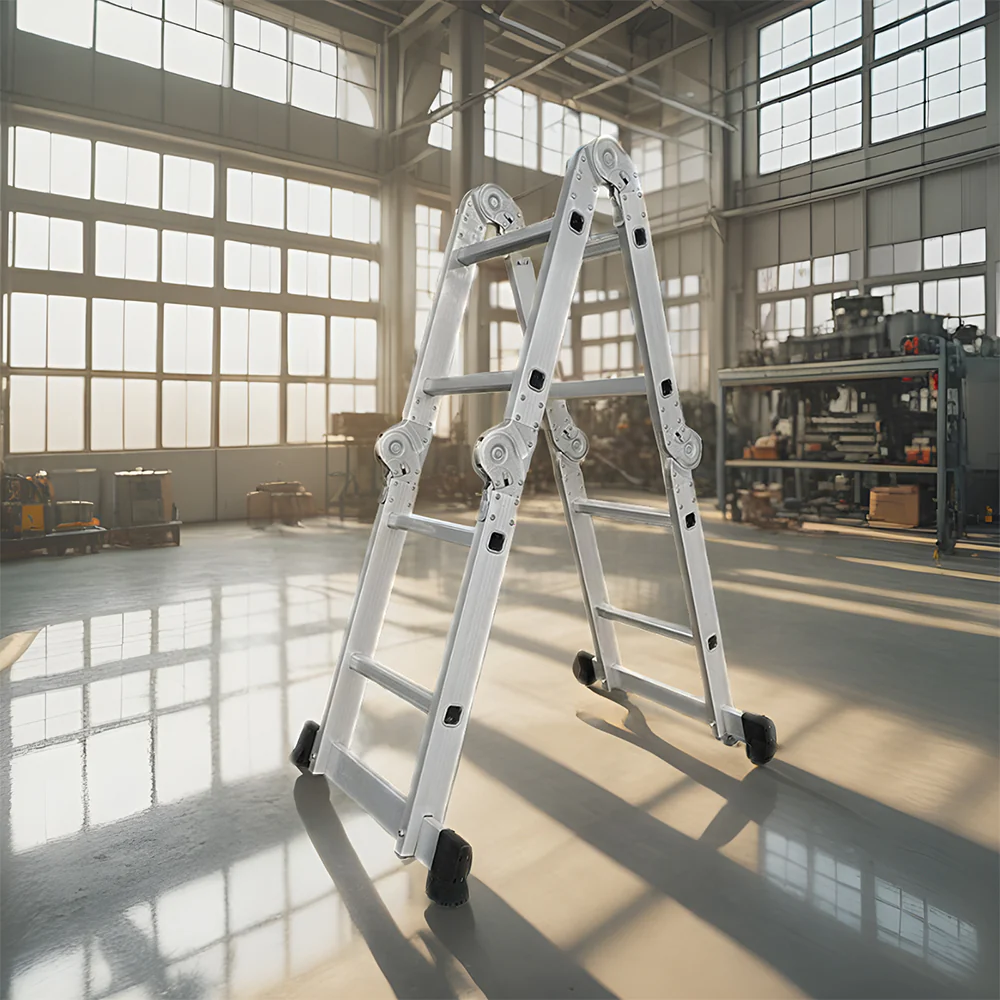 GROVIA 242-592cm Portable Multifunctional Aluminum Folding Ladder - Image 7