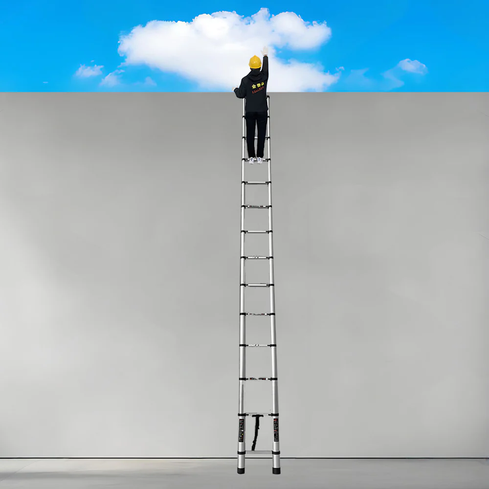 GROVIA JLB7 3.2/4.6/5/5.4/5.8/6.2M Single-Sided Telescopic Straight Ladder - Image 10