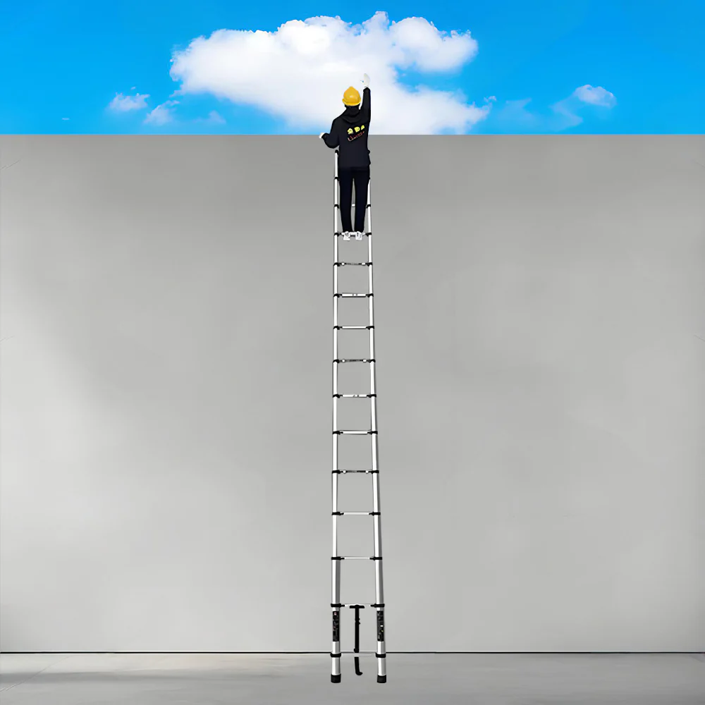 GROVIA JLB7 3.2/4.6/5/5.4/5.8/6.2M Single-Sided Telescopic Straight Ladder - Image 11