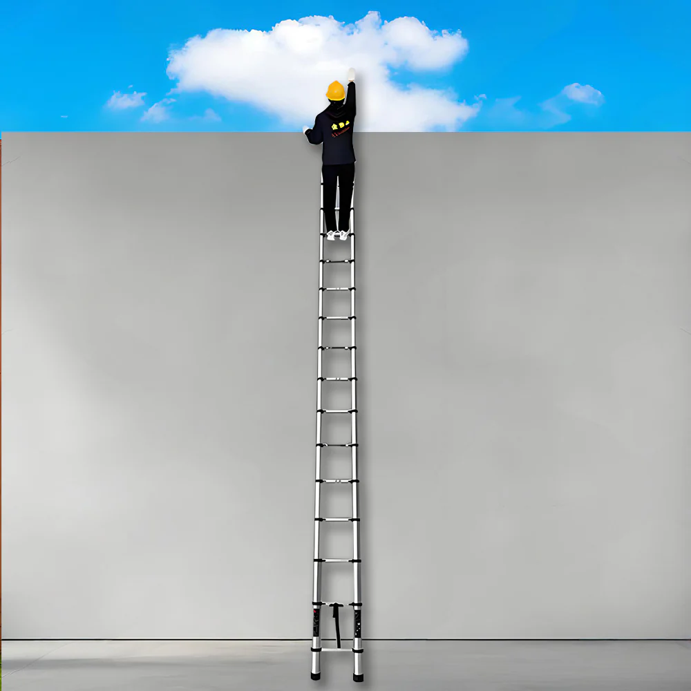GROVIA JLB7 3.2/4.6/5/5.4/5.8/6.2M Single-Sided Telescopic Straight Ladder - Image 12