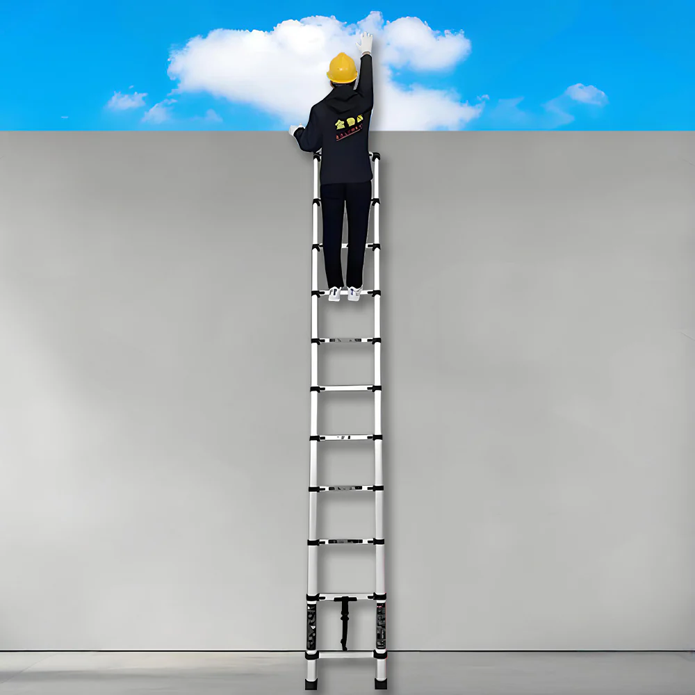 GROVIA JLB7 3.2/4.6/5/5.4/5.8/6.2M Single-Sided Telescopic Straight Ladder - Image 7