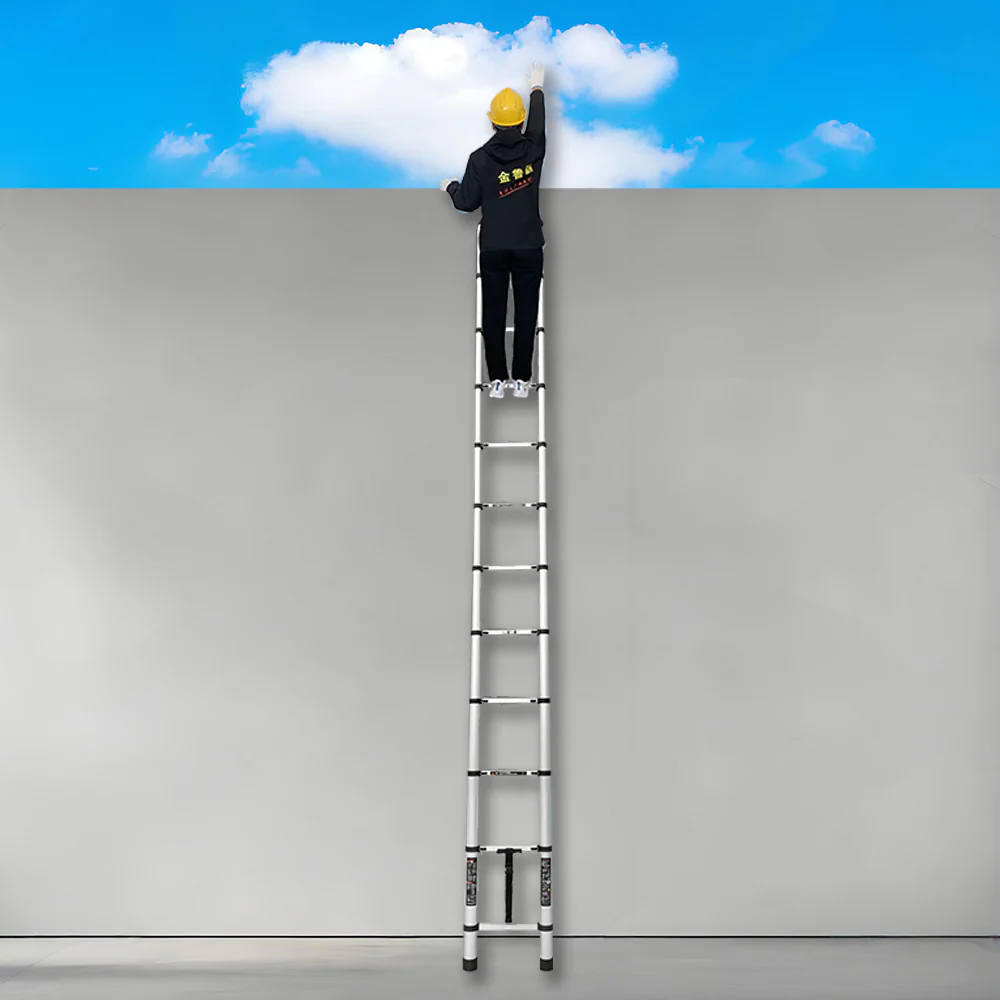GROVIA JLB7 3.2/4.6/5/5.4/5.8/6.2M Single-Sided Telescopic Straight Ladder - Image 8