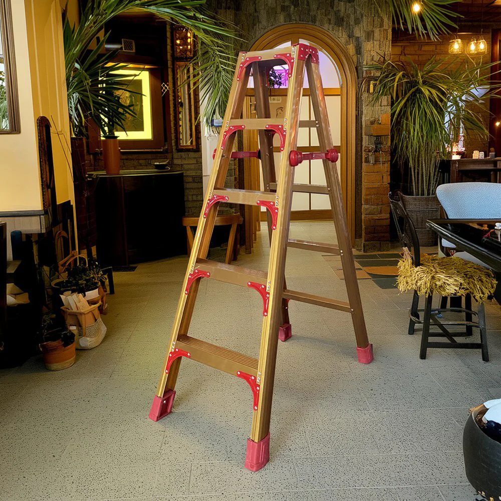 GROVIA L08 3/4/5/6/8/9/10-step Aluminum Alloy Ladder Warehouse Staircase/Household Stairs - Golden - Image 12