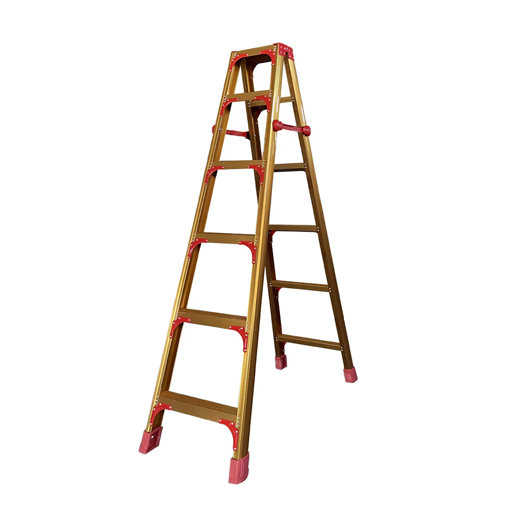GROVIA L08 3/4/5/6/8/9/10-step Aluminum Alloy Ladder Warehouse Staircase/Household Stairs - Golden - Image 13