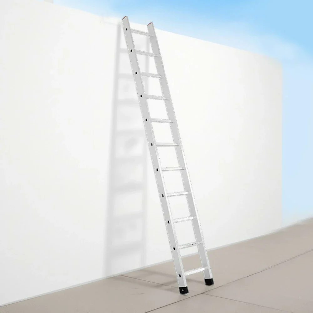 GROVIA 2.5m/3m/3.5m Aluminum Alloy Ladder - 9cm Slim Design, Triangular Support, Non-Slip Feet - Image 12