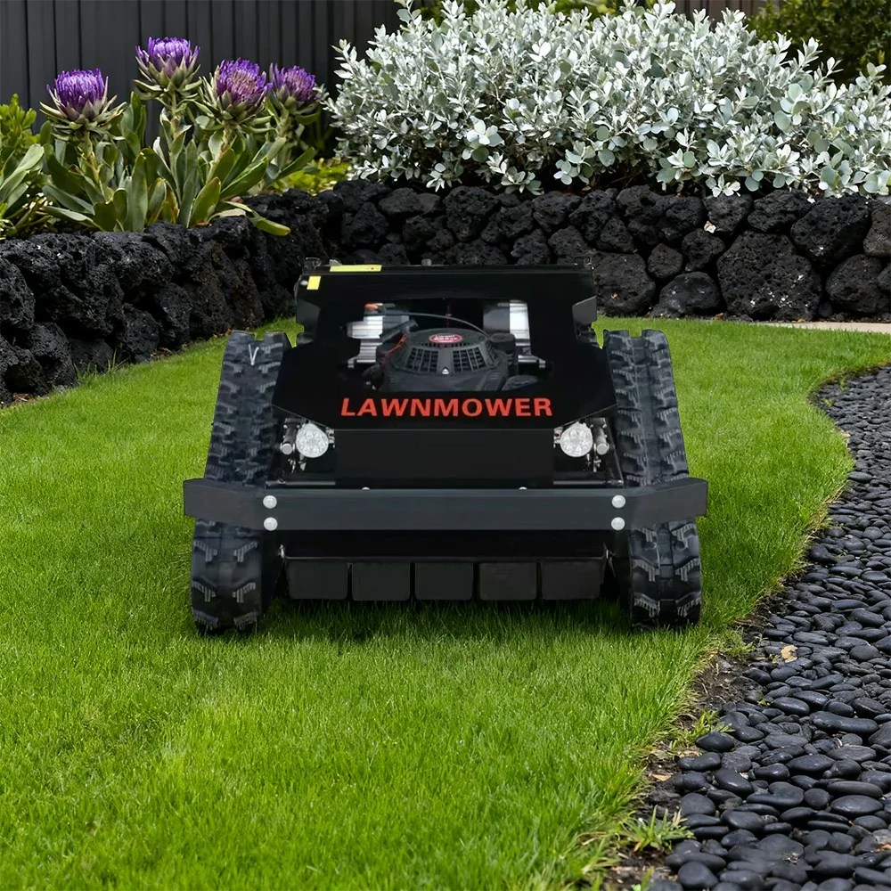 GROVIA 224CC Hybrid Remote Control Lawn Mower, Dual 600W Motors, 9HP Power, 50cm Cutting Width, Self-Charging, Heavy-Duty All-Terrain Design for Large Lawns - Black - Image 2