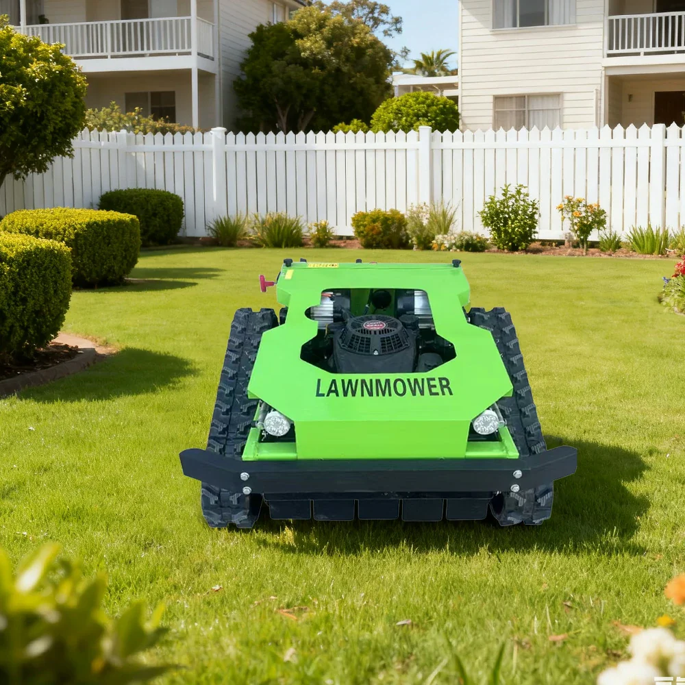 GROVIA 224CC Hybrid Remote Control Lawn Mower, Dual 600W Motors, 9HP Power, 50cm Cutting Width, Self-Charging, Heavy-Duty All-Terrain Design for Large Lawns - Green - Image 2