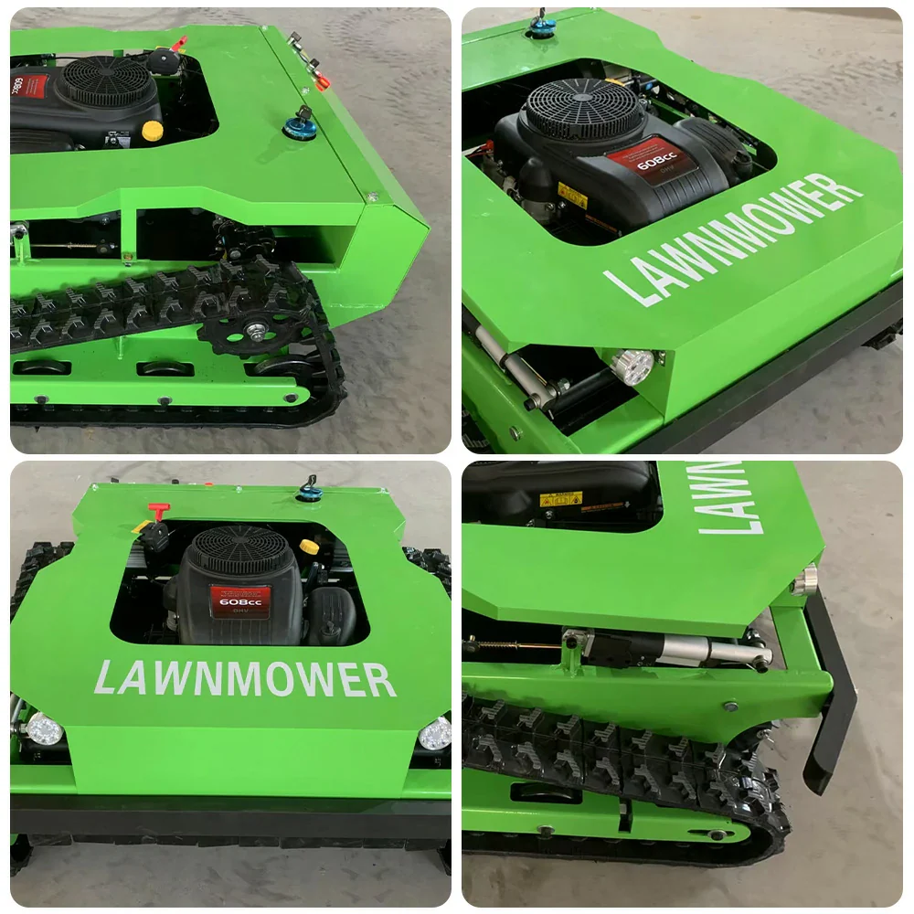 GROVIA 224CC Hybrid Remote Control Lawn Mower, Dual 600W Motors, 9HP Power, 50cm Cutting Width, Self-Charging, Heavy-Duty All-Terrain Design for Large Lawns - Green - Image 3