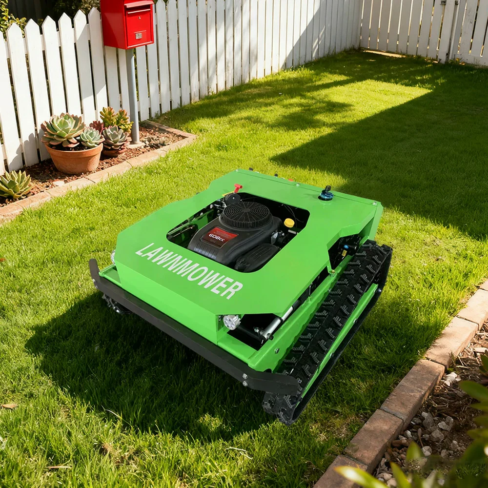 GROVIA 224CC Hybrid Remote Control Lawn Mower, Dual 600W Motors, 9HP Power, 50cm Cutting Width, Self-Charging, Heavy-Duty All-Terrain Design for Large Lawns - Green - Image 4