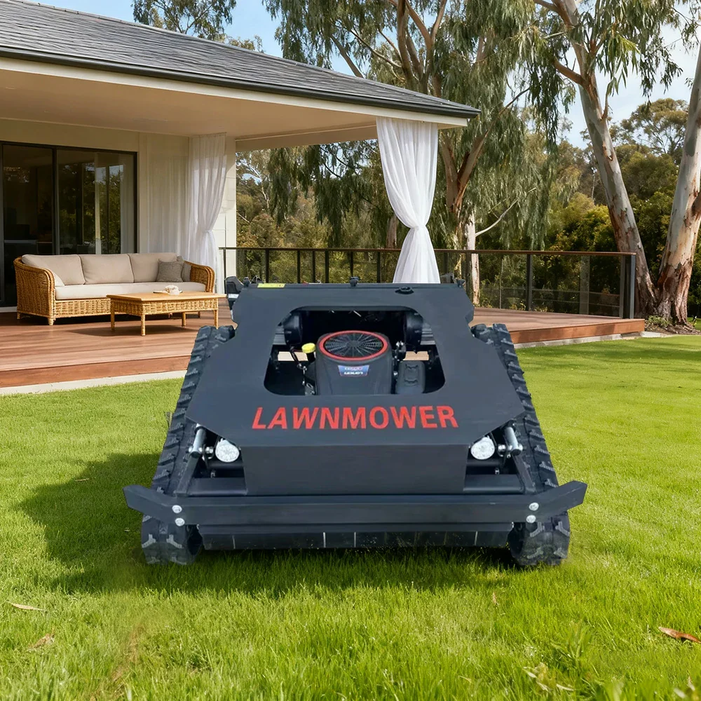 GROVIA 452CC Hybrid Remote Control Lawn Mower, Dual 1000W Motors, 16HP Power, 80cm Cutting Width, Self-Charging, Heavy-Duty All-Terrain Design for Large Lawns - Blue - Image 2