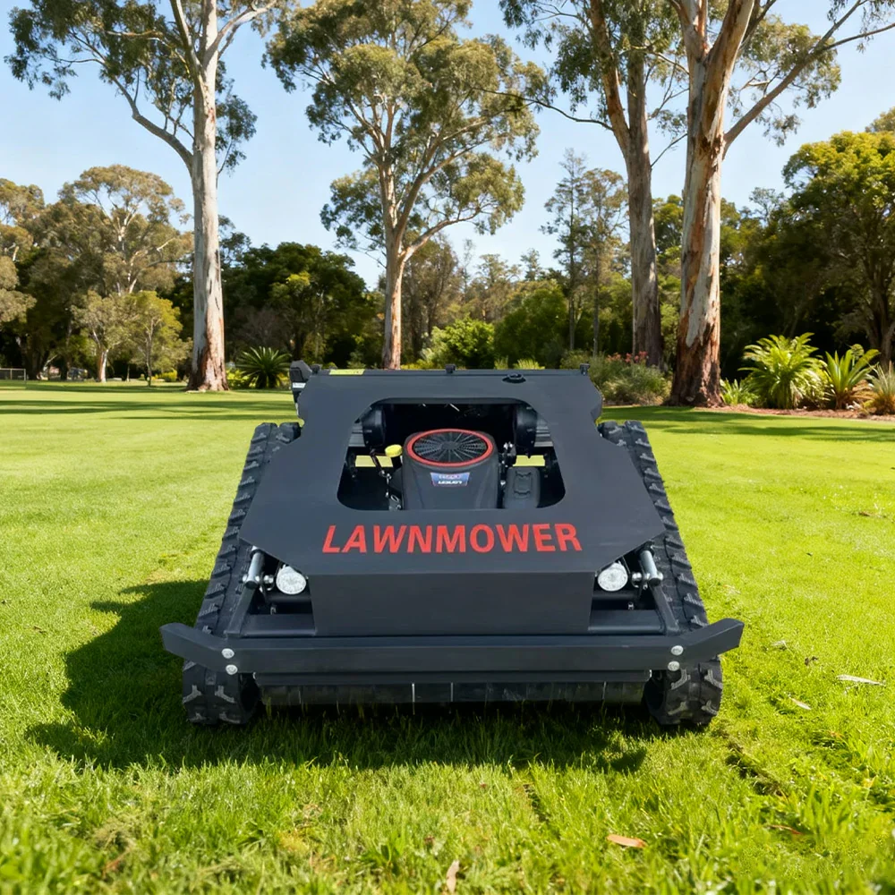 GROVIA 452CC Hybrid Remote Control Lawn Mower, Dual 1000W Motors, 16HP Power, 80cm Cutting Width, Self-Charging, Heavy-Duty All-Terrain Design for Large Lawns - Blue - Image 4