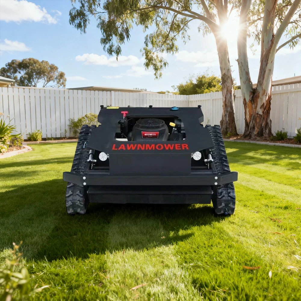 GROVIA 608CC Hybrid Remote Control Lawn Mower, Dual 1200W Motors, 22HP Power, 80cm Cutting Width, Self-Charging, Heavy-Duty All-Terrain Design for Large Lawns - Black - Image 2
