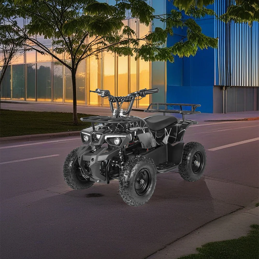 MOVO HE-K2 500W 36V 12Ah Lithium Battery Quad Bike- Black - Image 2