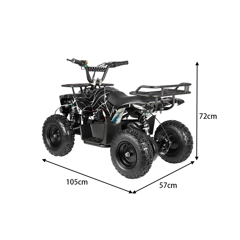 MOVO HE-K2 500W 36V 12Ah Lithium Battery Quad Bike- Black - Image 5