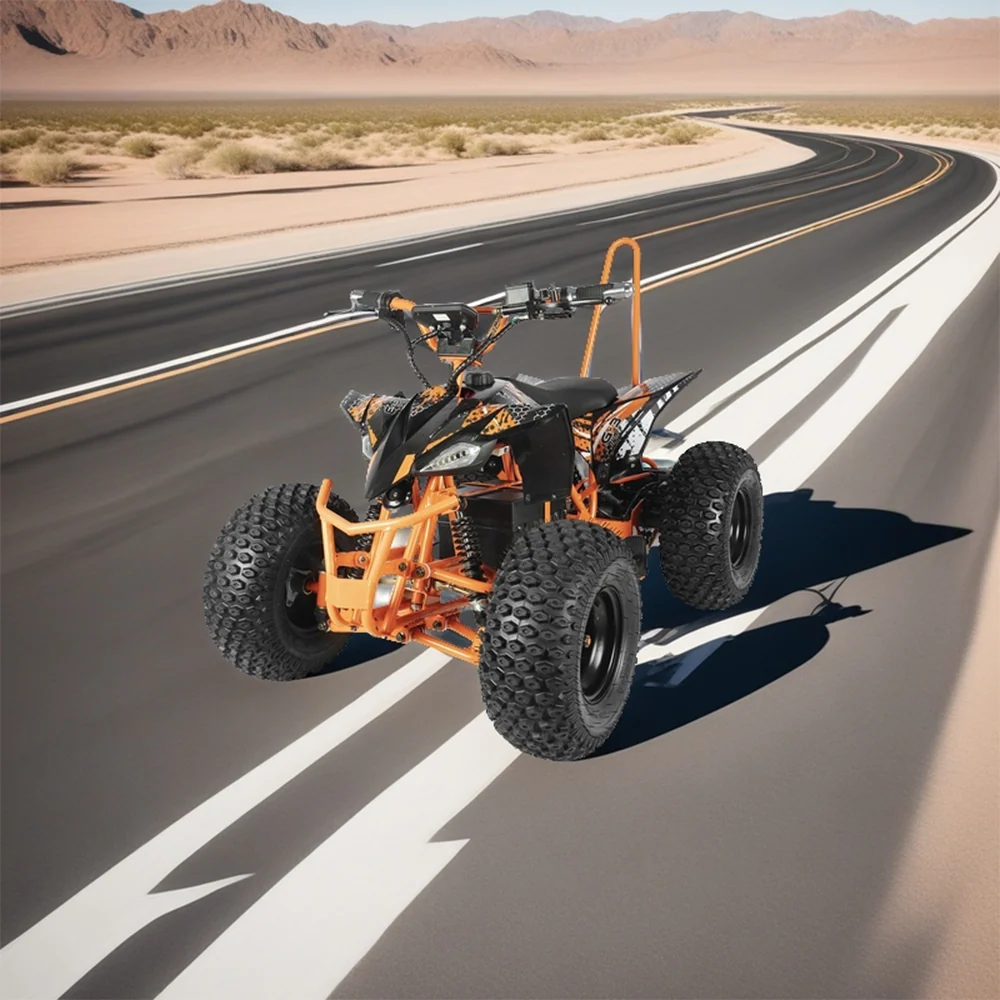 MOVO HE-K5A 500W 36V 12Ah Lithium Battery Quad Bike- Orange - Image 3